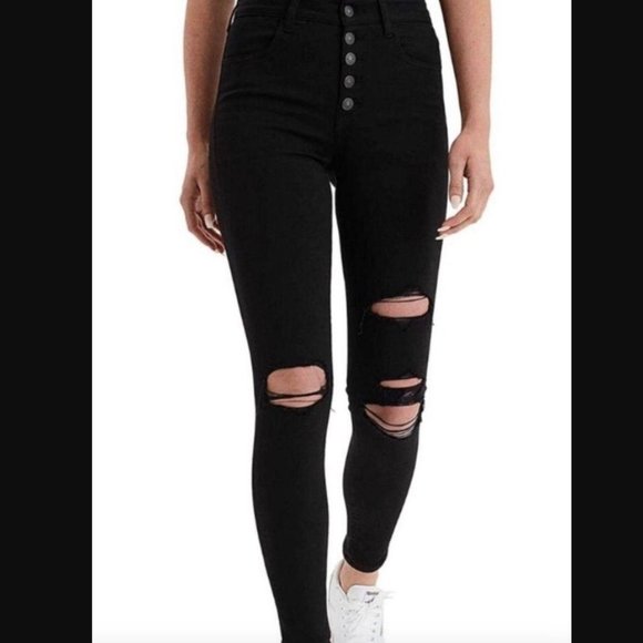 American Eagle Destroyed Jegging size 6 - Picture 1 of 4